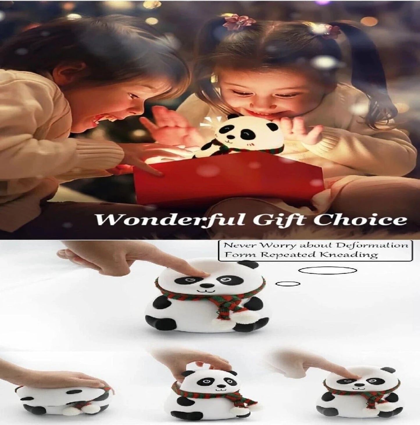 Silicone Panda Lamp - Touch Control Night Light
