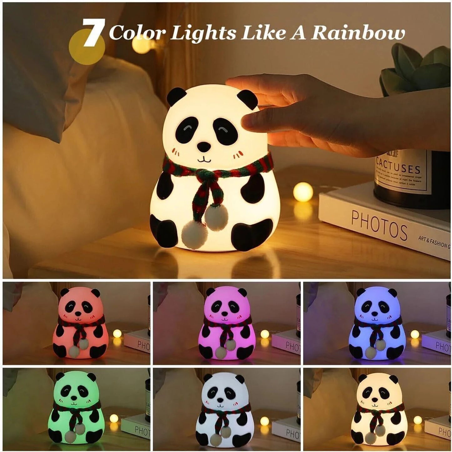 Silicone Panda Lamp - Touch Control Night Light