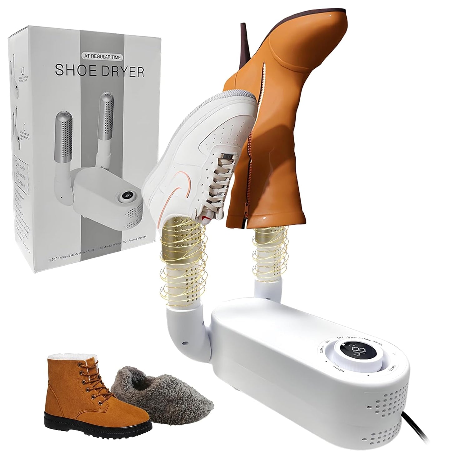 Electric Shoe Dryer | Glove Dryer | Dry Wet Shoes with 360°Heat Blower | Electric Shoe Warmer