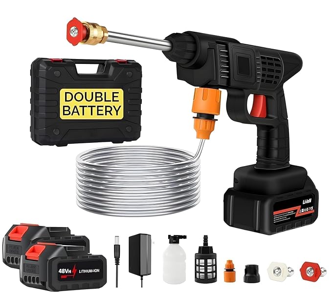 High Pressure Car Washing Gun (Double Battery)