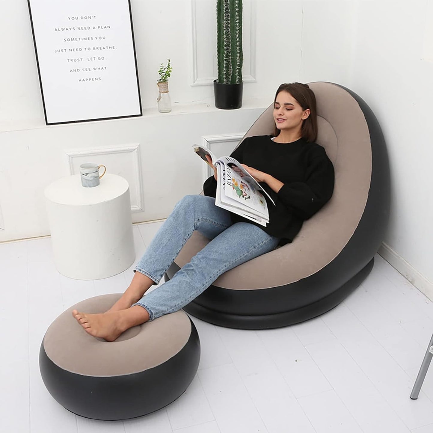 Inflatable Air Sofa - Portable Outdoor Lounger