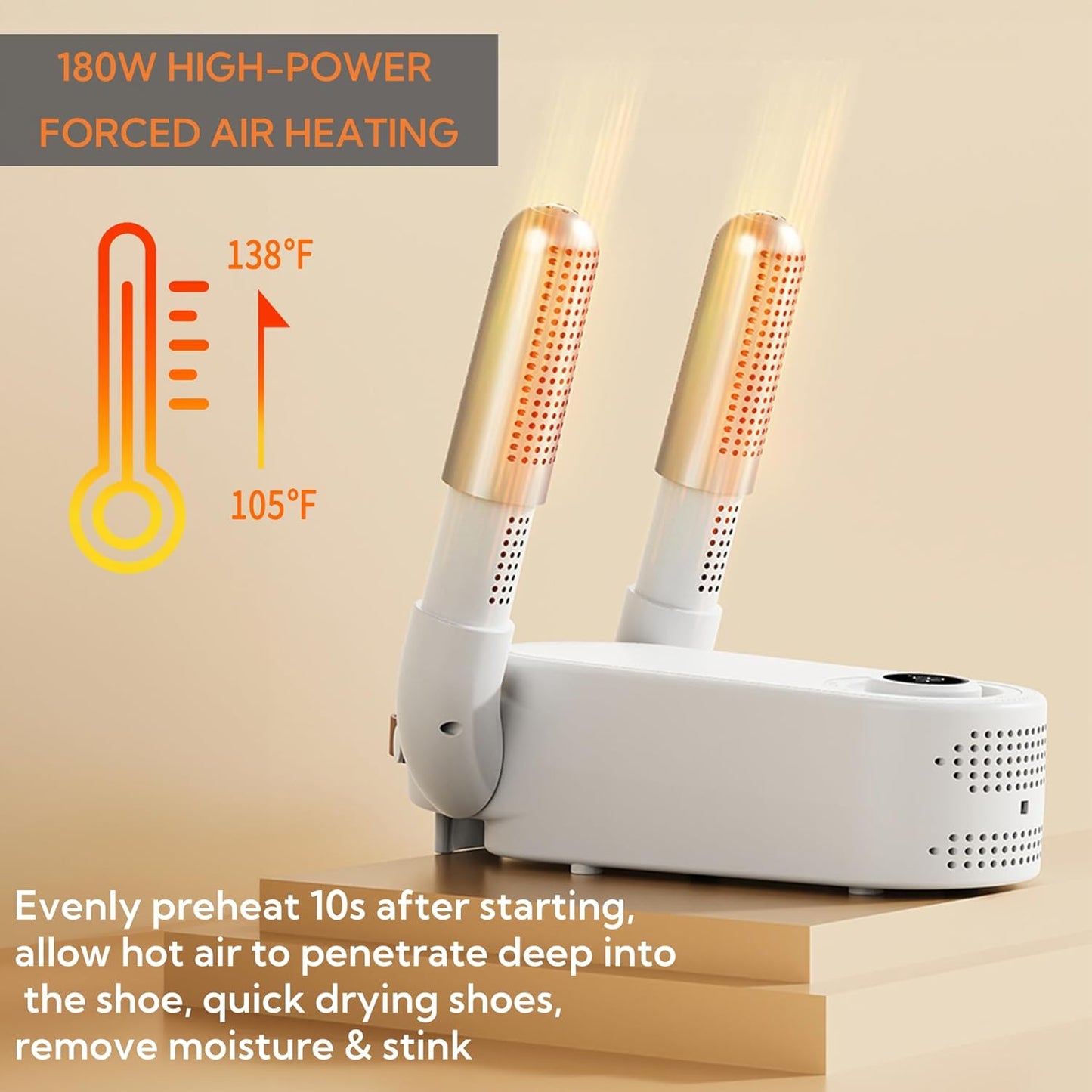 Electric Shoe Dryer | Glove Dryer | Dry Wet Shoes with 360°Heat Blower | Electric Shoe Warmer