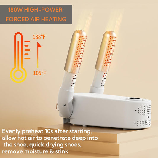 Electric Shoe Dryer | Glove Dryer | Dry Wet Shoes with 360°Heat Blower | Electric Shoe Warmer