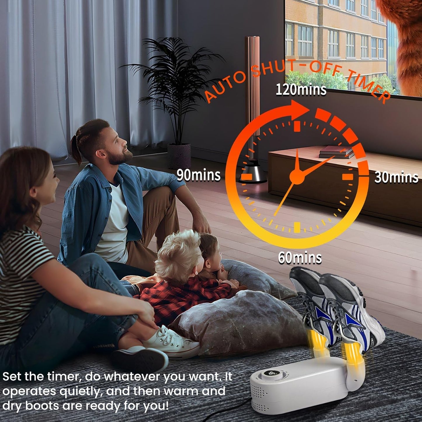 Electric Shoe Dryer | Glove Dryer | Dry Wet Shoes with 360°Heat Blower | Electric Shoe Warmer