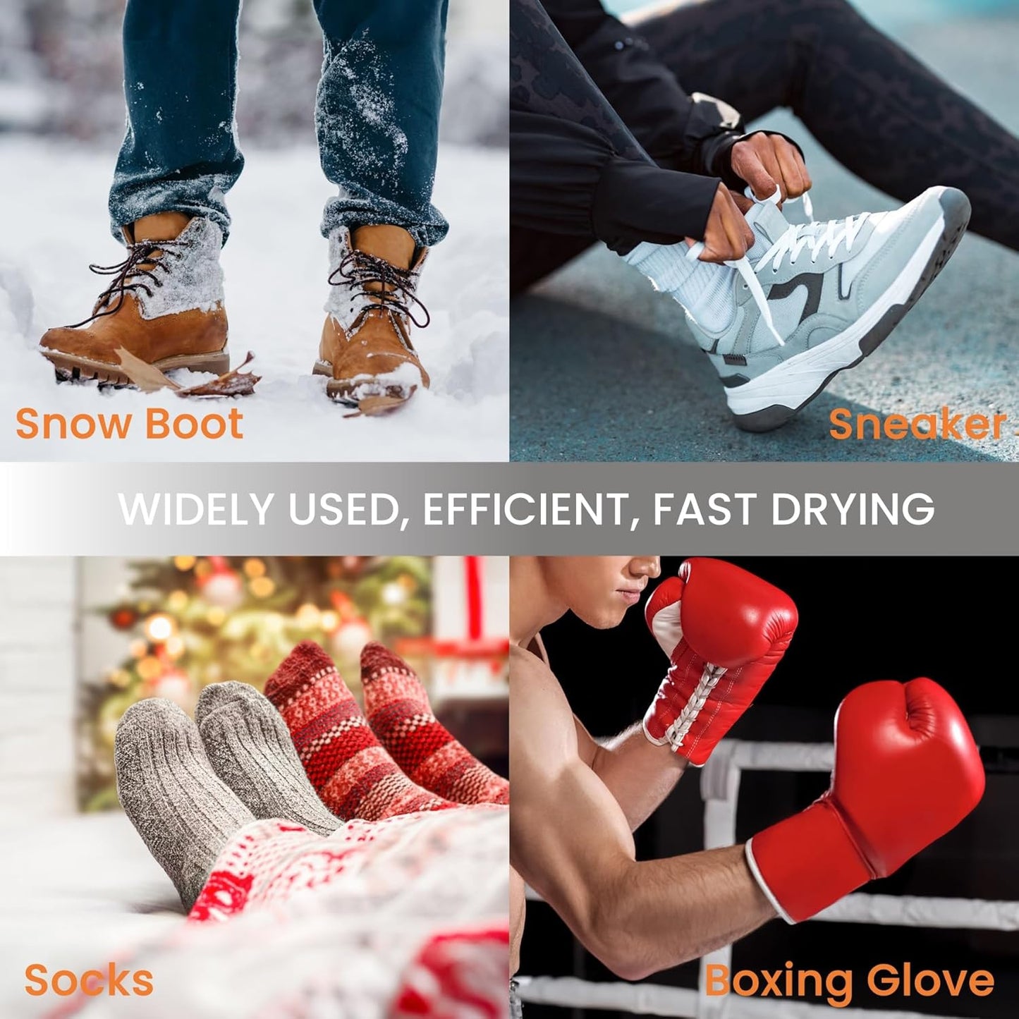 Electric Shoe Dryer | Glove Dryer | Dry Wet Shoes with 360°Heat Blower | Electric Shoe Warmer